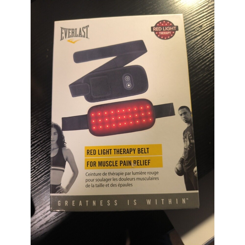NIB! Red Light Therapy Belt for Muscle Pain Relief by Everlast